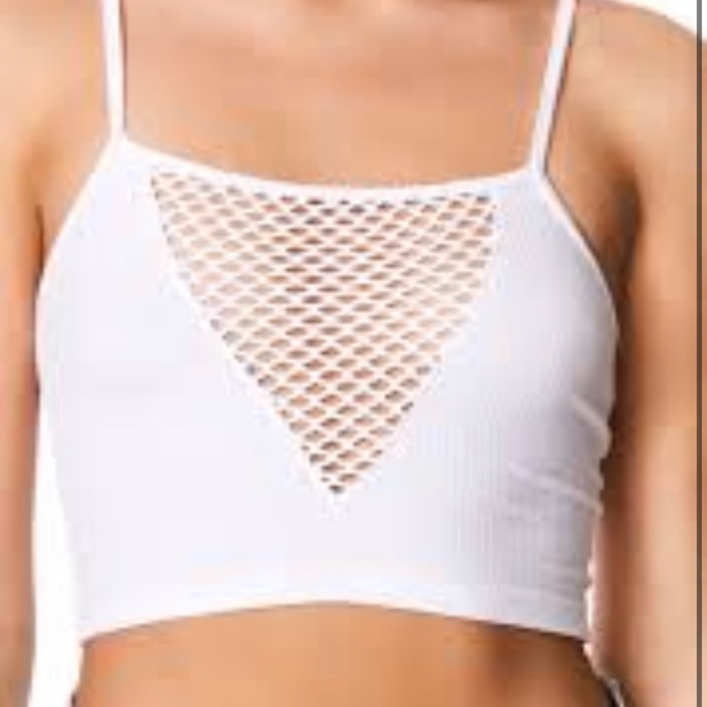 White crop top